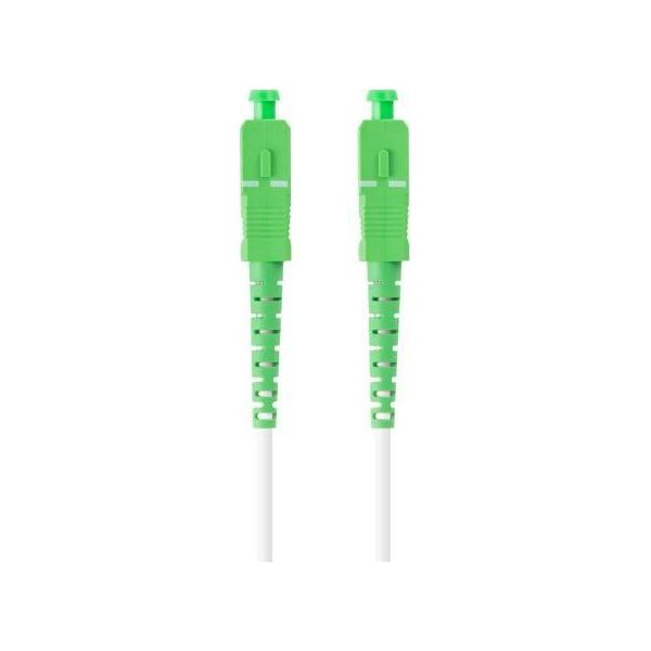 Lanberg PATCHCORD ŚWIATŁOWODOWY SM SC/APC-SC/APC SIMPLEX 3.0MM LSZH G657A2 2.5M BIAŁY LANBERG