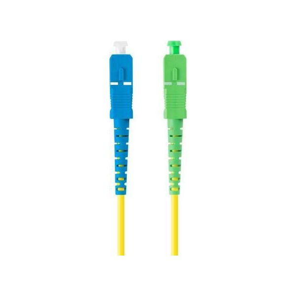 Lanberg PATCHCORD ŚWIATŁOWODOWY SM SC/APC-SC/UPC SIMPLEX 3.0MM LSZH G657A1 3M ŻÓŁTY LANBERG