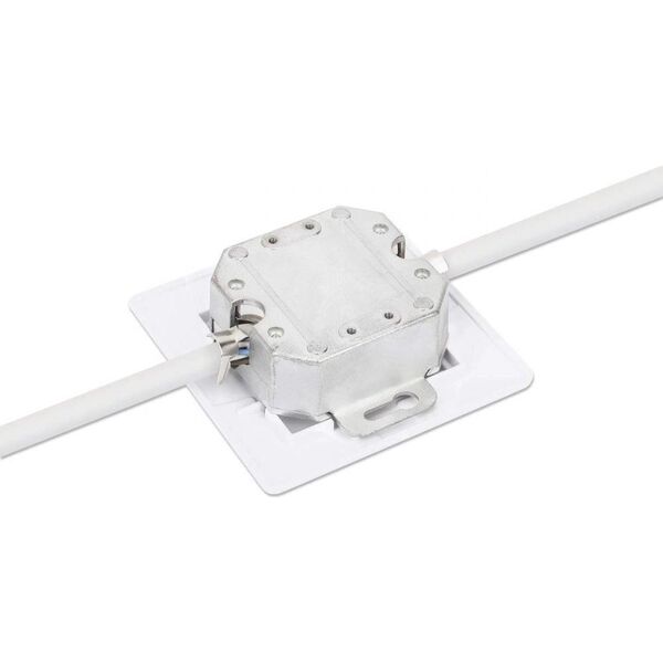 Intellinet Network Solutions Intellinet Gniazdo sieciowe podtynkowe 2x RJ45 Cat6 10G, STP, białe