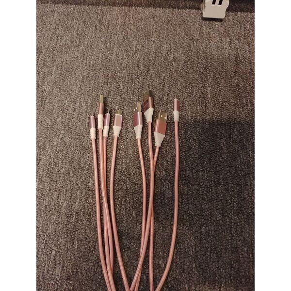Kabel USB Omega USB-A - microUSB 1 m Różowy (OUFBB3MRG)
