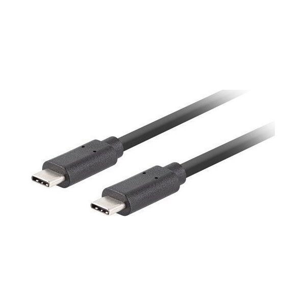 Kabel USB Lanberg USB-C - USB-C 1 m Czarny (CA-CMCM-32CU-0010-BK)