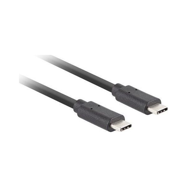 Kabel USB Lanberg USB-C - USB-C 1 m Czarny (CA-CMCM-32CU-0010-BK)