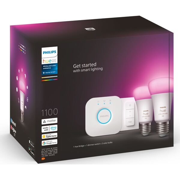 Philips Inteligentne oświetlenie  2x E27 9W RGBW