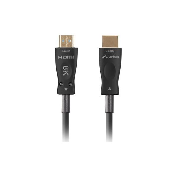 Kabel Lanberg HDMI - HDMI 20m czarny (CA-HDMI-30FB-0200-BK)