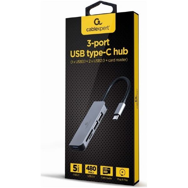 Stacja/replikator Gembird USB-C (A-CM-COMBO5-02)