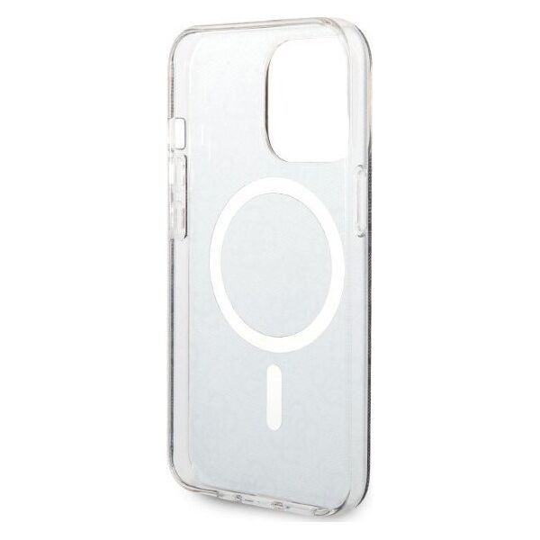 Guess Zestaw Guess GUBPP13LH4EACSK Case+ Charger iPhone 13 Pro czarny/black hard case 4G Print MagSafe NoSize