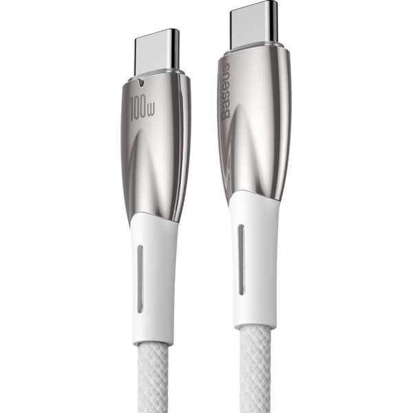 Kabel USB Baseus USB-C - USB-C 2 m Biały (CADH000802)