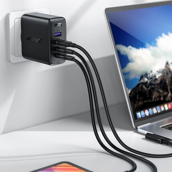 Ładowarka Acefast A37 1x USB-A 3x USB-C 3 A (187764125)