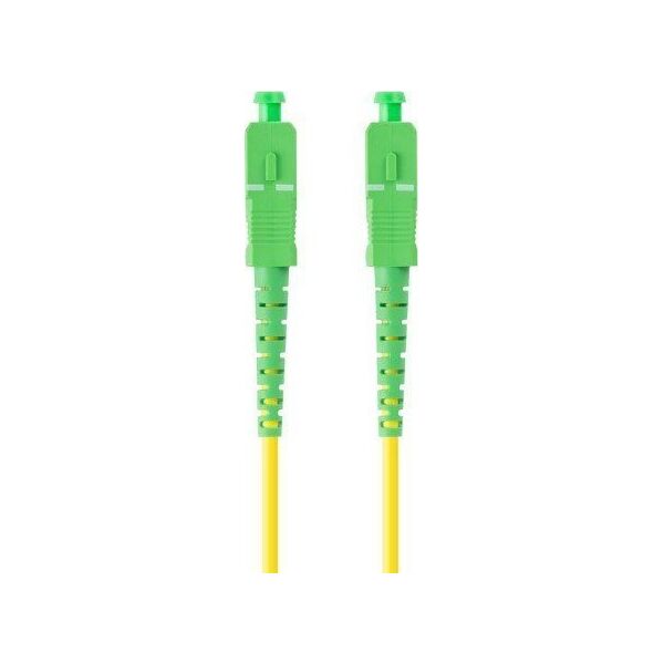 Lanberg Patchcord światłowodowy SM SC/APC-SC/APC SIMPLEX 3.0MM LSZH G657A1 1m żółty