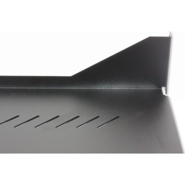 Techly Techly 360882 Półka 1U 150mm rack 19, 2 punkty mocowania, perforowana, czarna