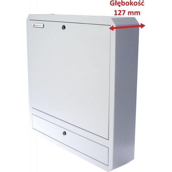 Techly Techly Antykradzieżowa Szafa Wisząca do Laptopa 19" Biała