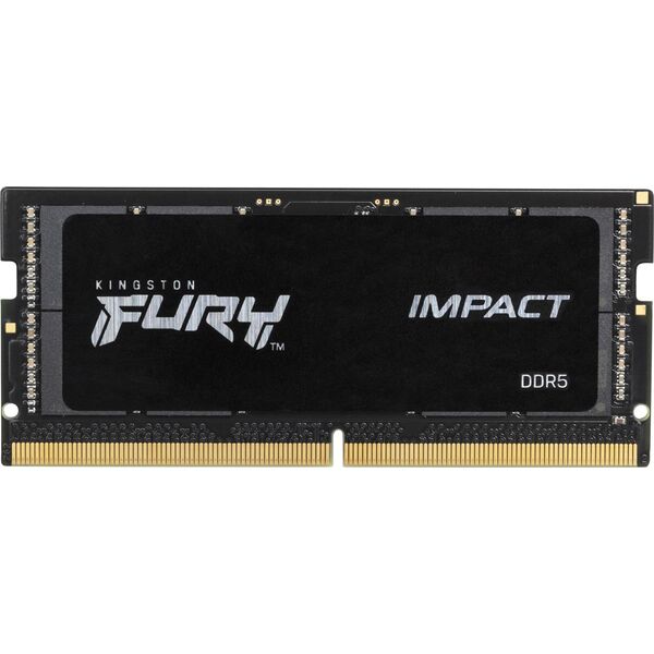 Pamięć do laptopa Kingston Fury Impact, SODIMM, DDR5, 64 GB, 5600 MHz, CL40 (KF556S40IBK2-64)