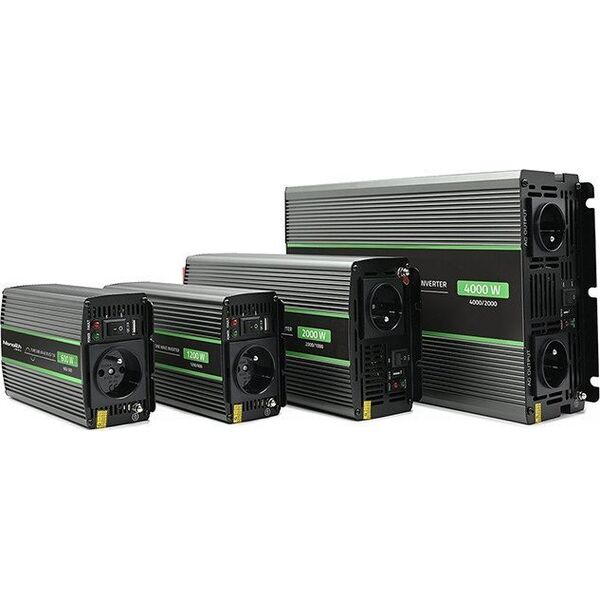 Przetwornica Qoltec Przetwornica napięcia Monolith | 300W | 600W | 12V na 230V | Czysty Sinus