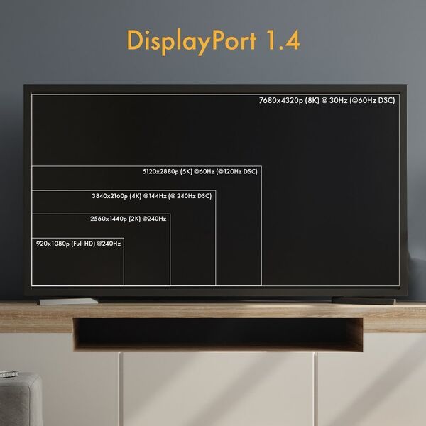 Kabel Claroc DisplayPort - DisplayPort 30m czarny (CLAROC-DP-14-30M)