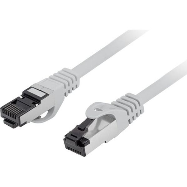 Lanberg Patchcord kat.8.1 S/FTP CU LSZH CU 1m fluke passed szary