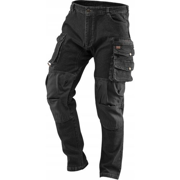 Neo Spodnie robocze DENIM, czarne, rozmiar S
