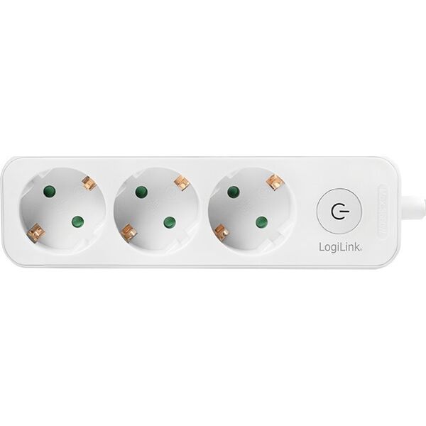 Listwa zasilająca LogiLink LogiLink 3 gniazda 1.5m biała