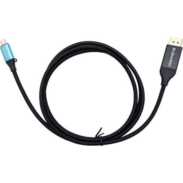 Kabel USB I-TEC USB-C - DisplayPort 1.5 m Czarno-srebrny (C31CBLDP8KBIDIR)