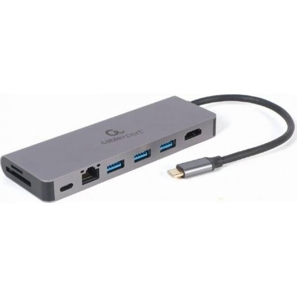 HUB USB Gembird I/O ADAPTER USB-C TO HDMI/USB3/5IN1 A-CM-COMBO5-05 GEMBIRD