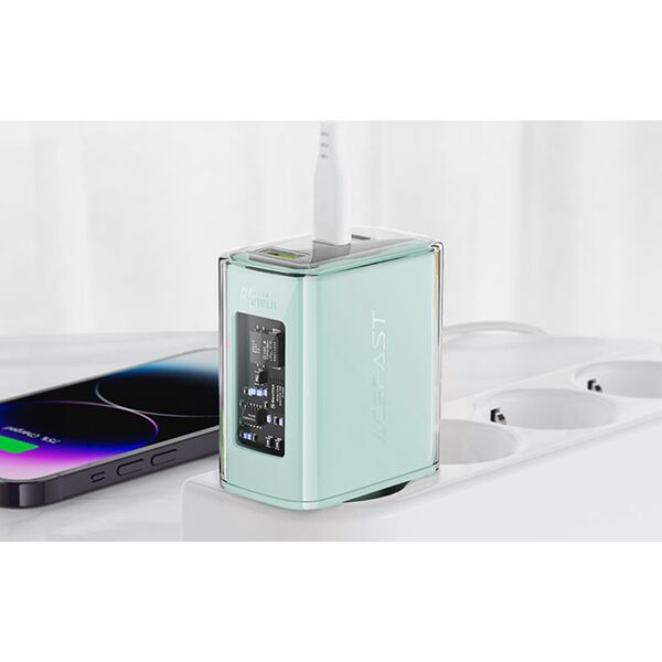 Ładowarka Acefast A45 1x USB-A 2x USB-C 3.6 A (A45 Noble jade)