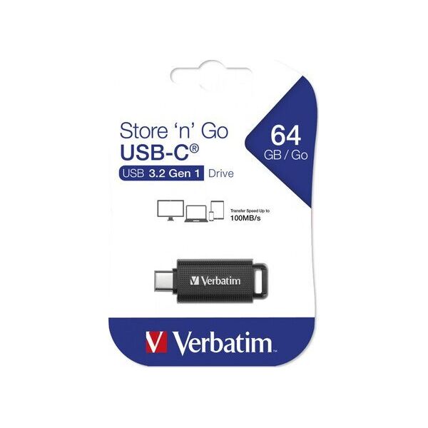 Pendrive Verbatim PENDRIVE VERBATIM 64GB STORE N GO USB-C 3.1 GEN 1