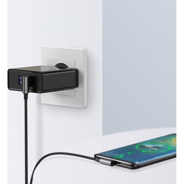 Kabel USB Ugreen USB-A - USB-C 0.5 m Czarny (20855B)