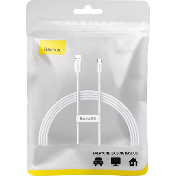 Kabel USB Baseus USB-A - USB-C 1.5 m Czarny (P10320102214-02)