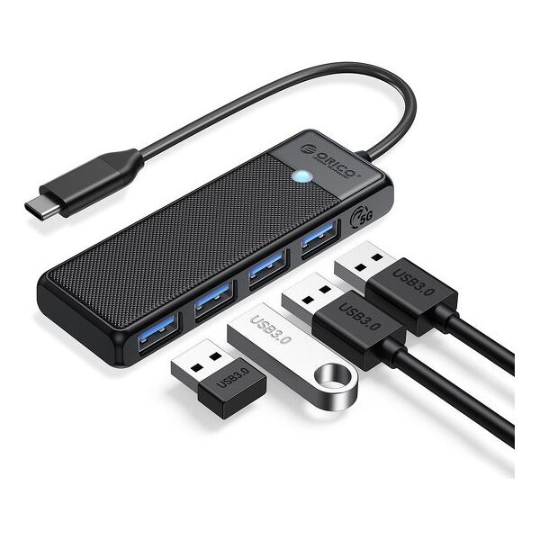 HUB USB Orico PAPW4A-C3-015-BK-EP 4x USB-A 3.0 (PAPW4A-C3-015-BK-EP)