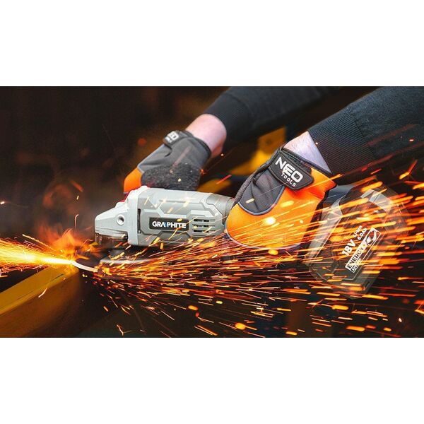 Szlifierka Graphite 58GE130 SZLIFIERKA KATOWA AKUMULATOROWA ENERGY+ 125MM GRAPHITE