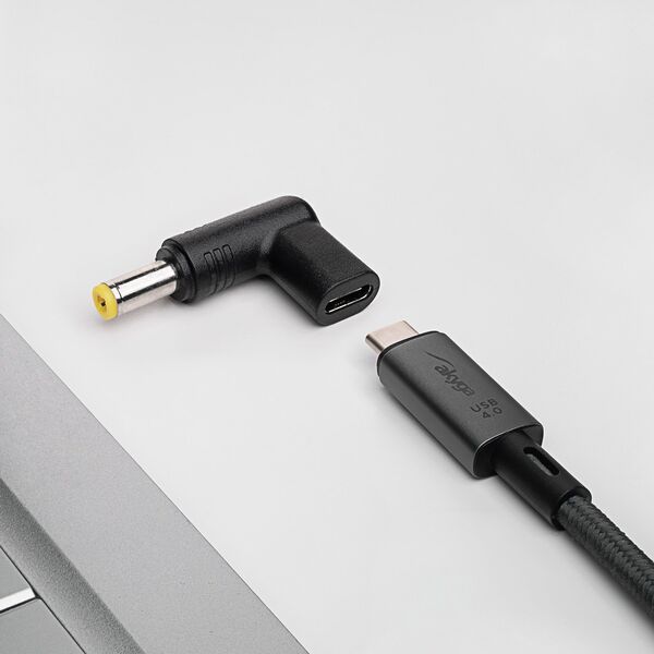 Zasilacz do laptopa Akyga Przejściówka do laptopa Akyga AK-ND-C01 USB-C / 5.5 x 2.5 mm