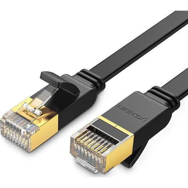Ugreen Płaski kabel sieciowy UGREEN NW106 Ethernet RJ45, Cat.7, STP, 3m (czarny)