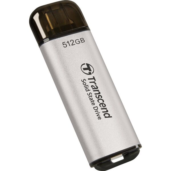Dysk zewnętrzny SSD Transcend ESD300S 512GB Srebrny (TS512GESD300S)