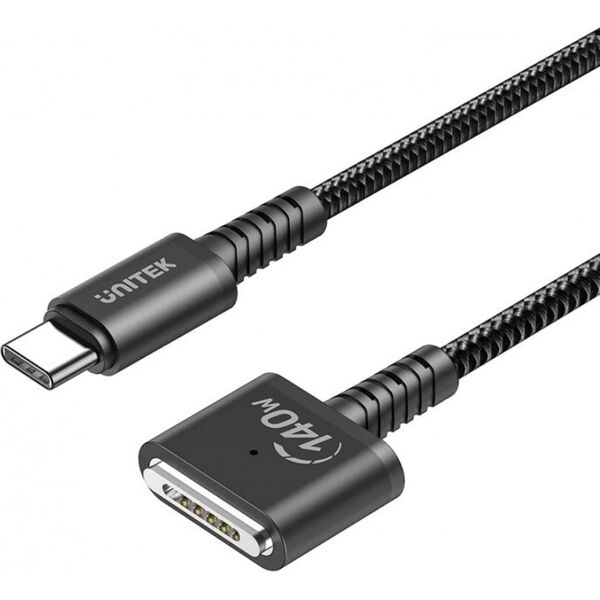 Kabel USB Unitek USB-C - MagSafe 3 1 m Czarny (C14121BK-1M)