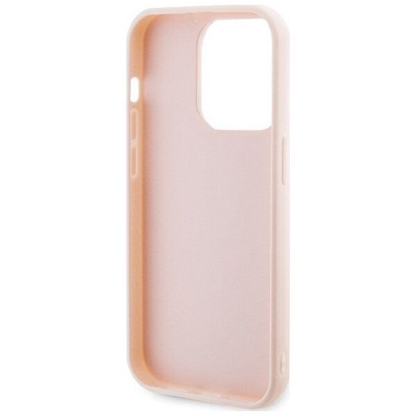 Karl Lagerfeld Karl Lagerfeld KLHCP15X3DMBKCP iPhone 15 Pro Max 6.7" różowy/pink hardcase 3D Rubber Glitter Logo