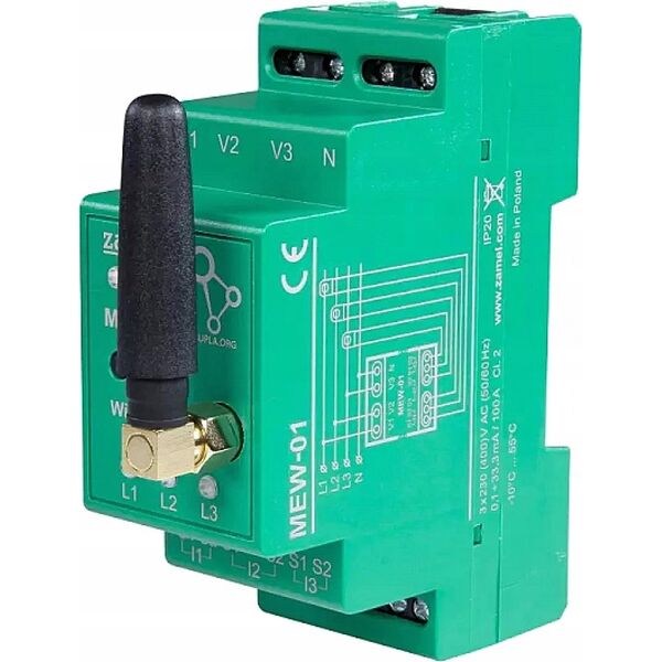 Zamel MONITOR ENERGII ELEKTRYCZNEJ MEW-01/ANT-1F JEDNOFAZOWY ZAMEL