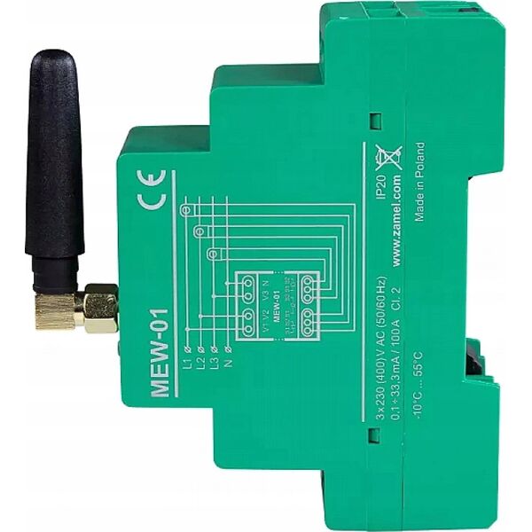 Zamel MONITOR ENERGII ELEKTRYCZNEJ MEW-01/ANT-1F JEDNOFAZOWY ZAMEL
