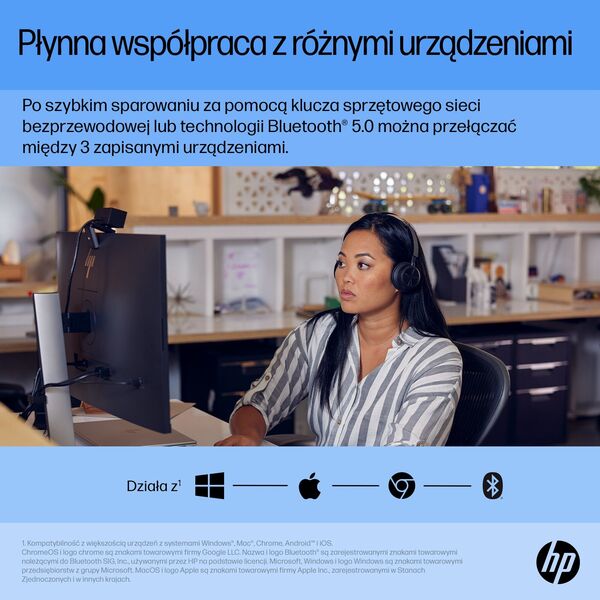 Mysz HP HP 710 Rechargeable Silent Mouse - bezdrátová bluetooth myš