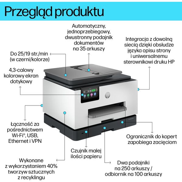 Urządzenie wielofunkcyjne HP OfficeJet Pro 9130b (4U561B)