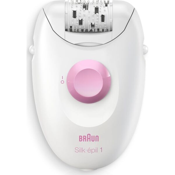 Depilator Braun Braun Silk-épil 1 1-000 biało-różowy