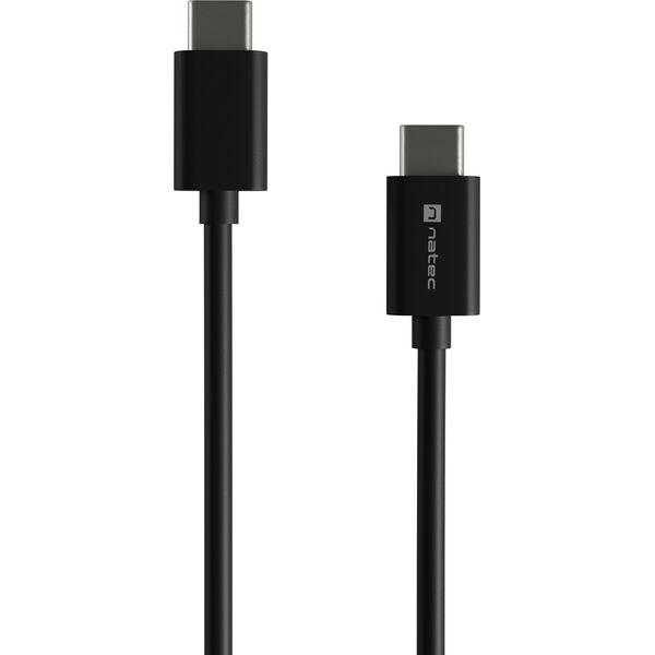 Kabel USB Natec USB-C - USB-C 1 m Czarny (NKA-2146)