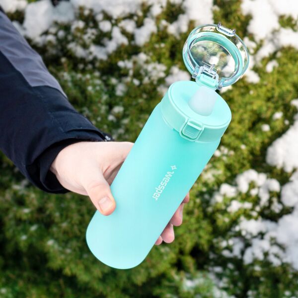 Wessper Szklana butelka ActiveMax 680ml miętowa