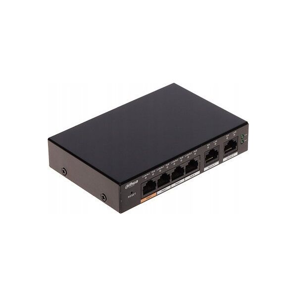 Switch Dahua Technology SWITCH POE S4100-4GT2GT-60-C 4-PORTOWY DAHUA