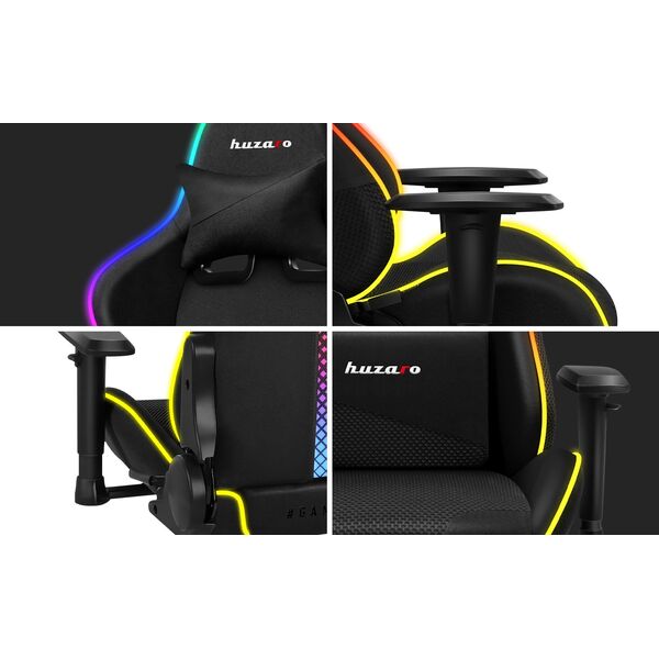Fotel Huzaro Force 6.3 RGB Mesh