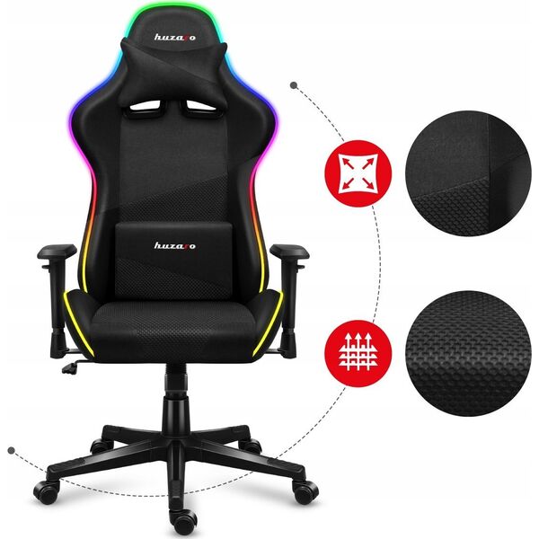 Fotel Huzaro Force 6.3 RGB Mesh