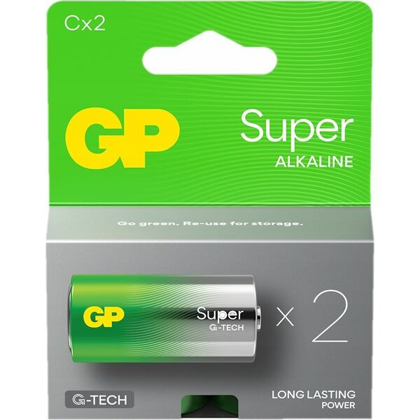 GP Recyko Bateria alkaliczna C / LR14 GP Super Alkaline G-TECH - 2 sztuki