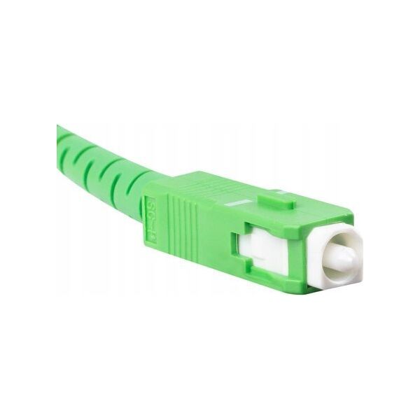 Lanberg Patchcord światłowodowy Lanberg SM SC/APC-SC/APC SIMPLEX 3.0MM LSZH G657A1 5m żółty