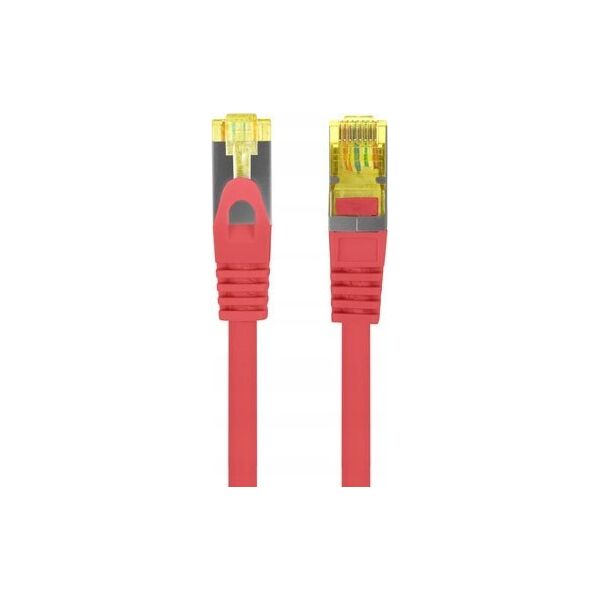 Lanberg Patchcord Lanberg S/FTP kat.6A 3m LSZH CU fluke passed czerwony