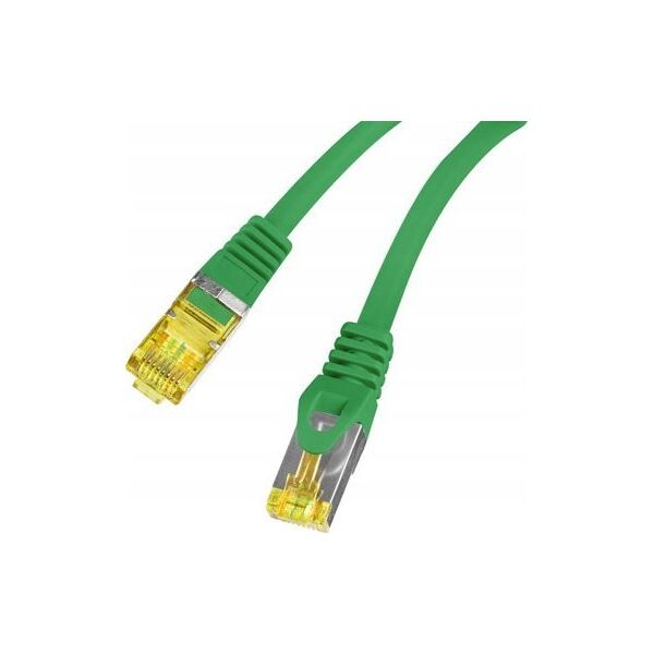 Lanberg Patchcord Lanberg S/FTP kat.6A 5m LSZH CU fluke passed zielony