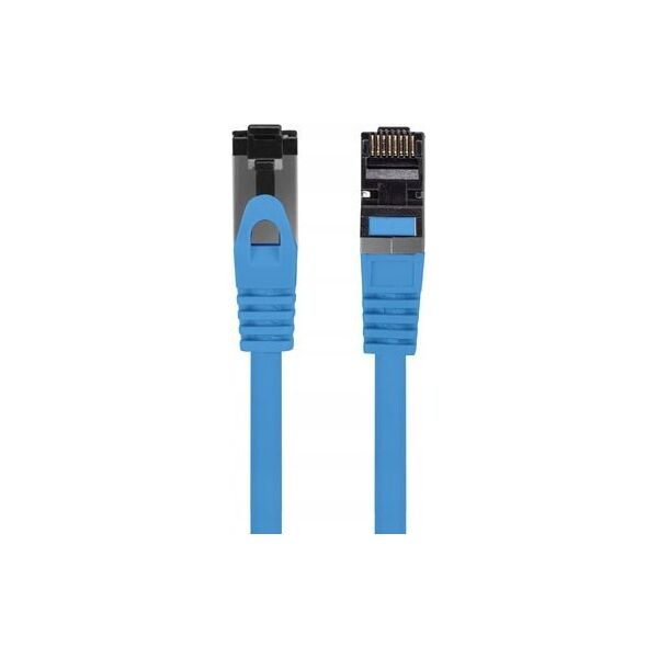 Lanberg Patchcord Lanberg S/FTP kat.8.1 0,25m LSZH CU fluke passed niebieski