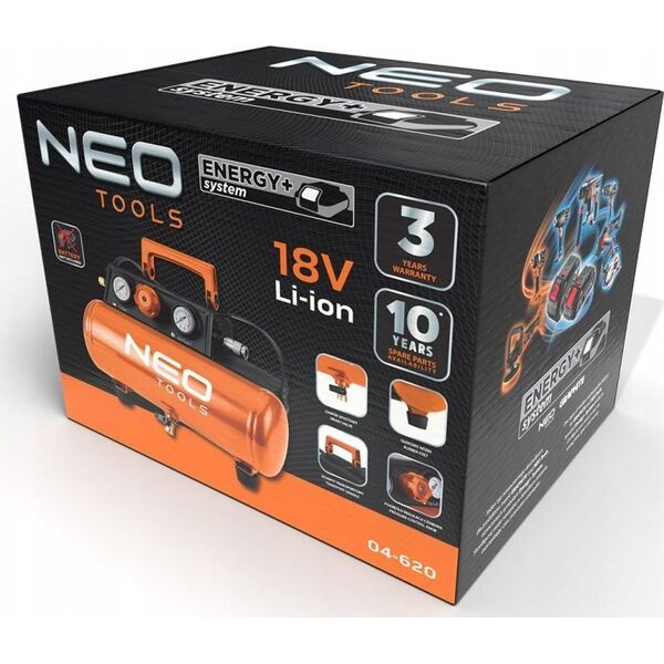 Kompresor samochodowy Neo Energy+ 18 V
